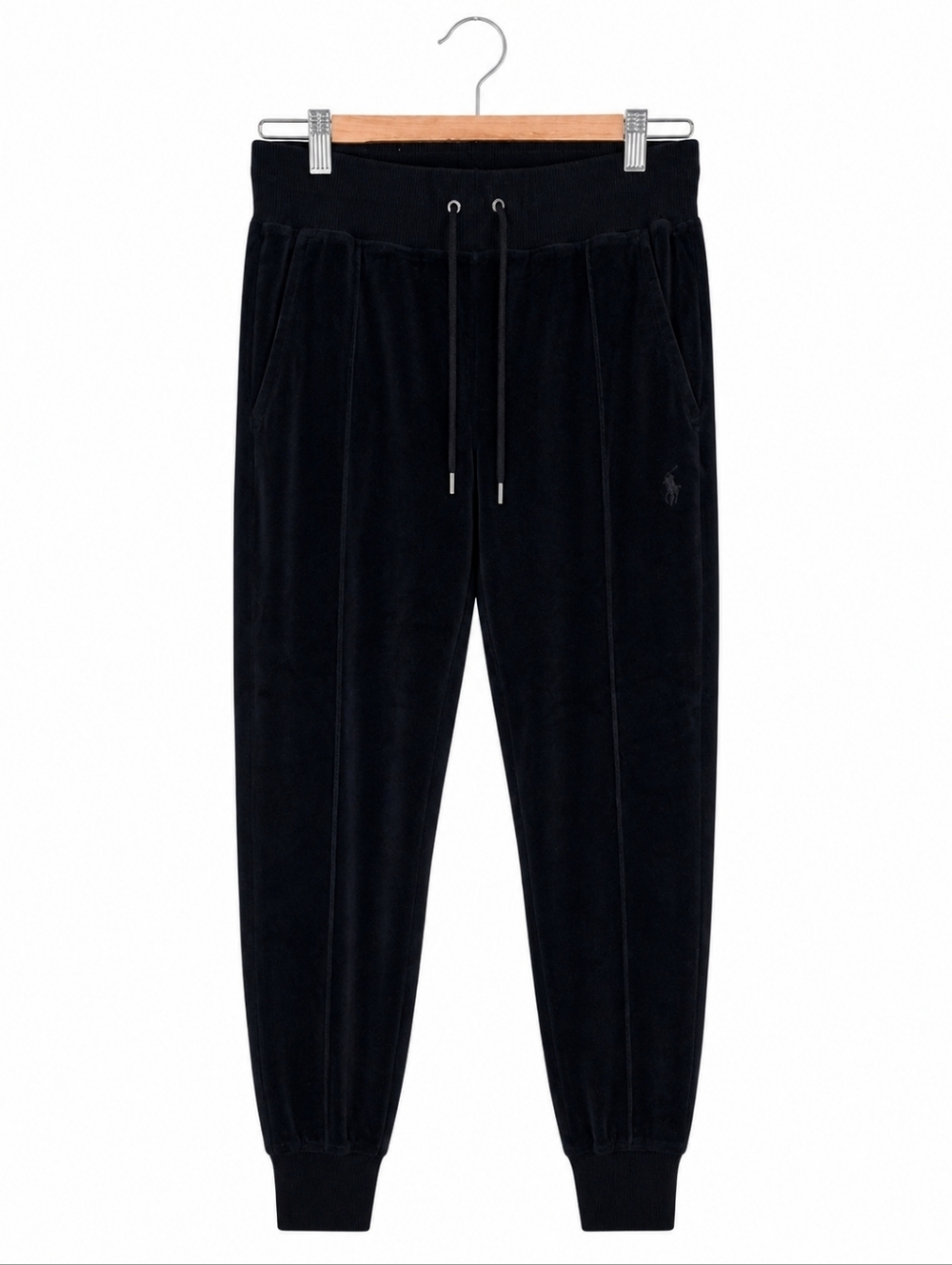 Polo Ralph Lauren Black Jogger Sweatpants Size Small Drawstring Lounge Athletic